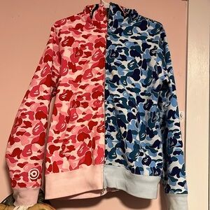 Bape full zip up hoodie